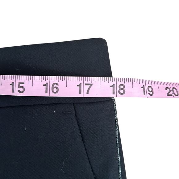 Loft Pant Skinny Leg Black Silver Stripe Size 12 - Picture 5 of 7